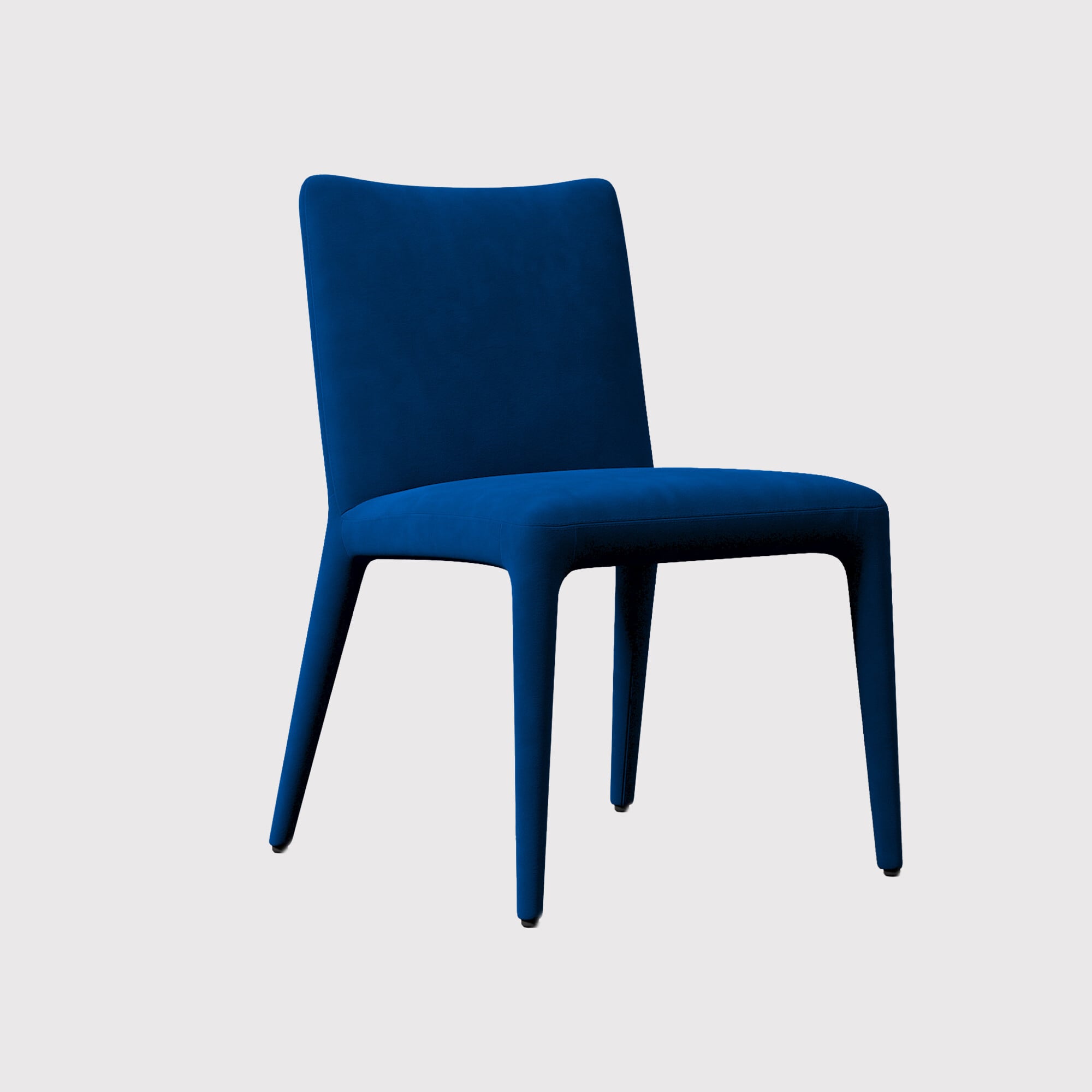 Timothy oulton fibi dining chair in blue velvet