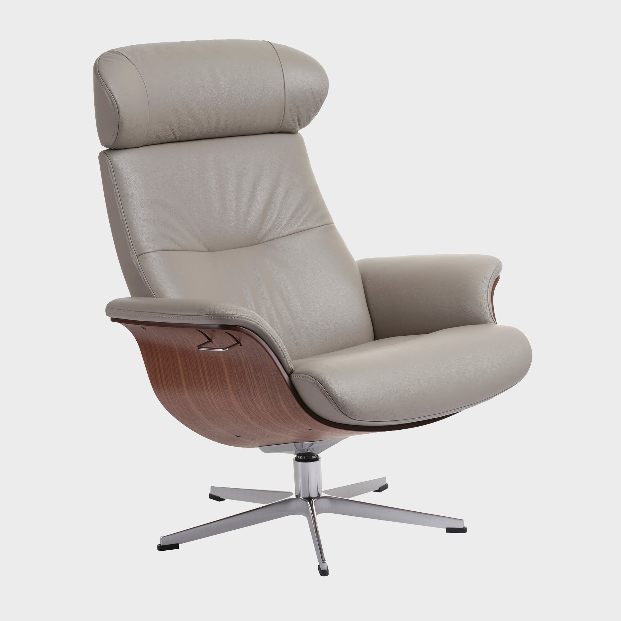Conform timeout large swivel armchair fantasy clement leather