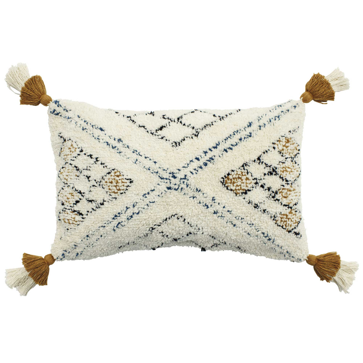 Tufted Ochre Cushion, Square | Barker & Stonehouse