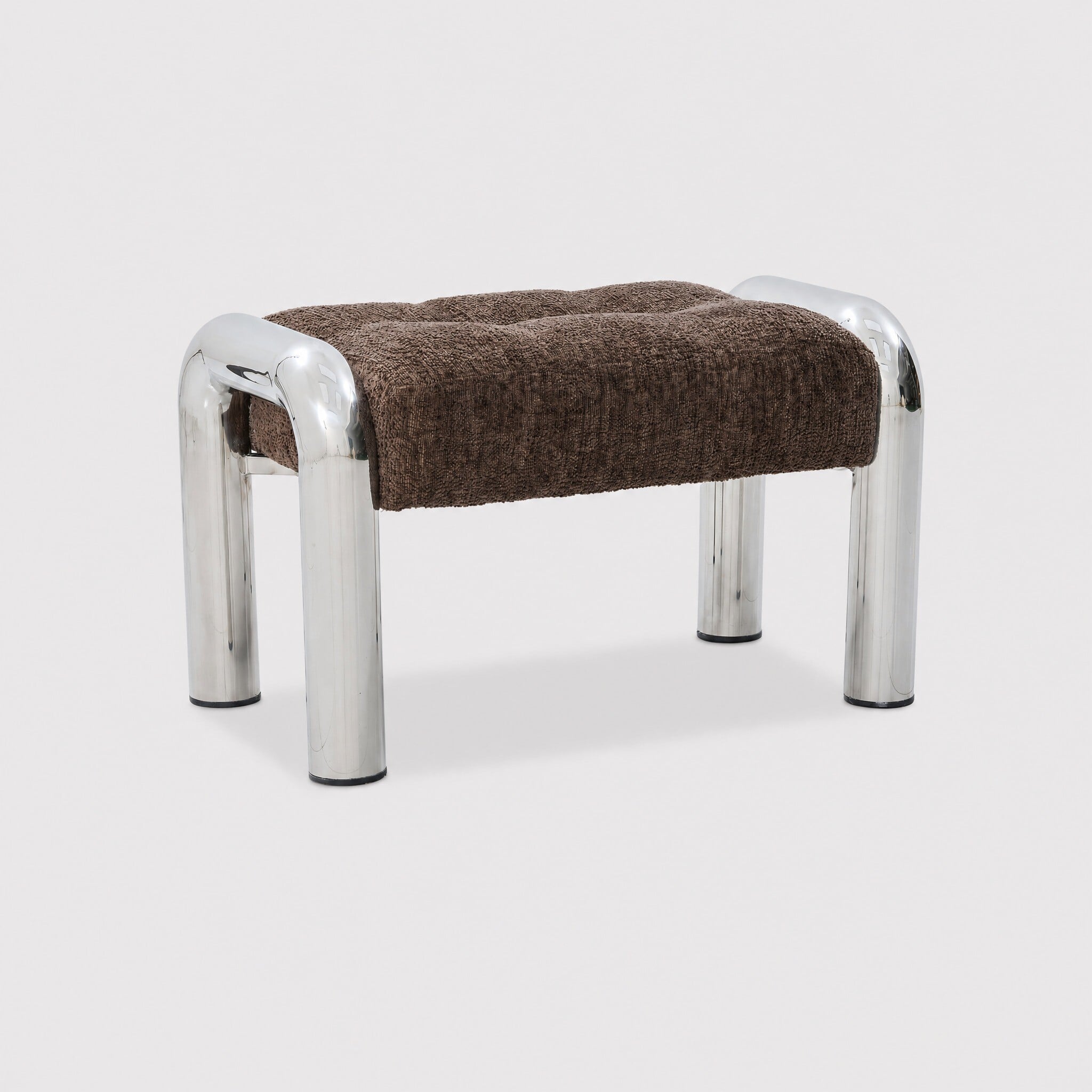 Travolta stool 70x42x43cm in brown fabric