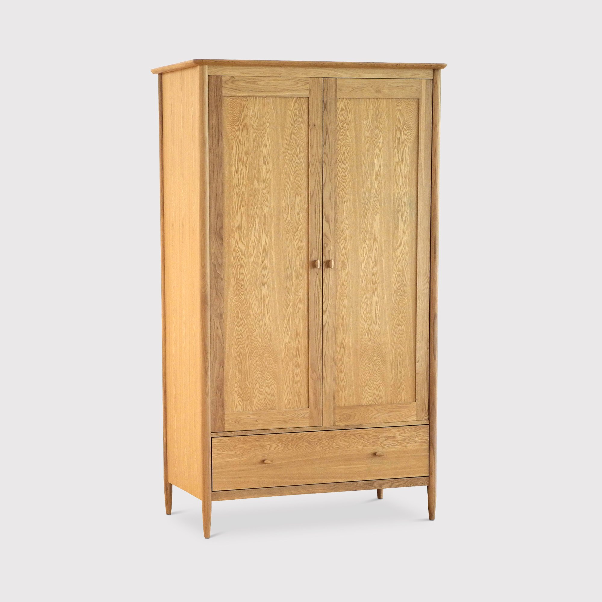 Ercol Teramo 2 Door Wardrobe, Brown | Barker & Stonehouse