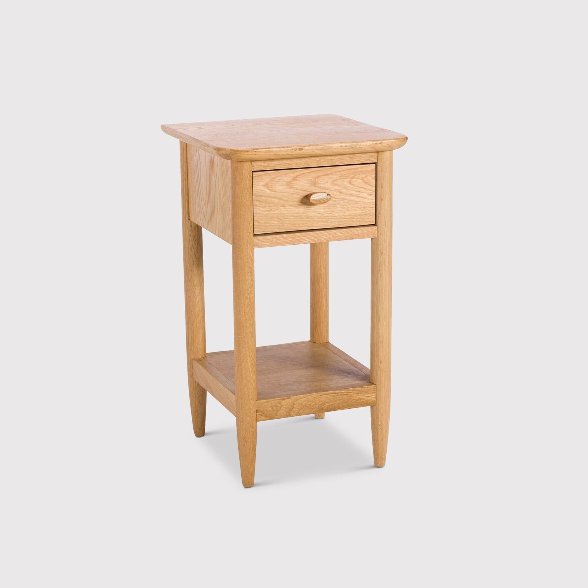 Ercol teramo compact side table in neutral oak