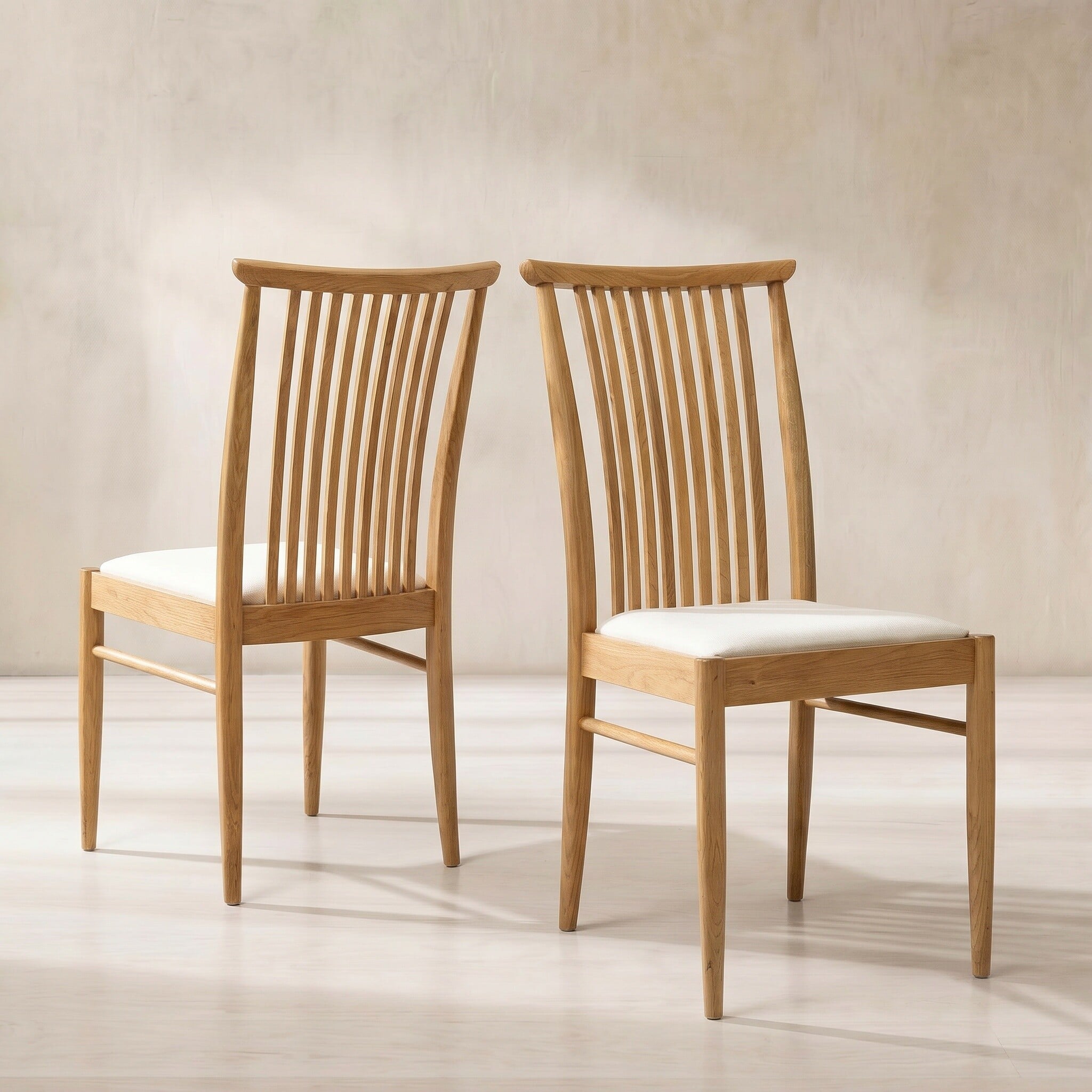 Ercol teramo dining chair in brown oak