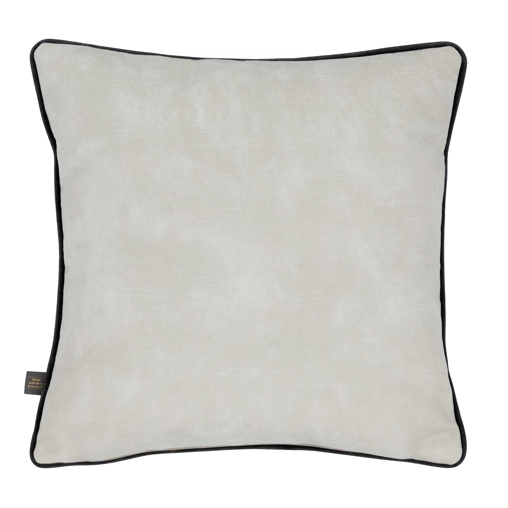 Two Tone Cream & Charcoal Cushion, Square, Grey Polyester | Barker & Stonehouse Two Tone Cream & Charcoal Cushion, Square, Grey Polyester | Barker & Stonehouse