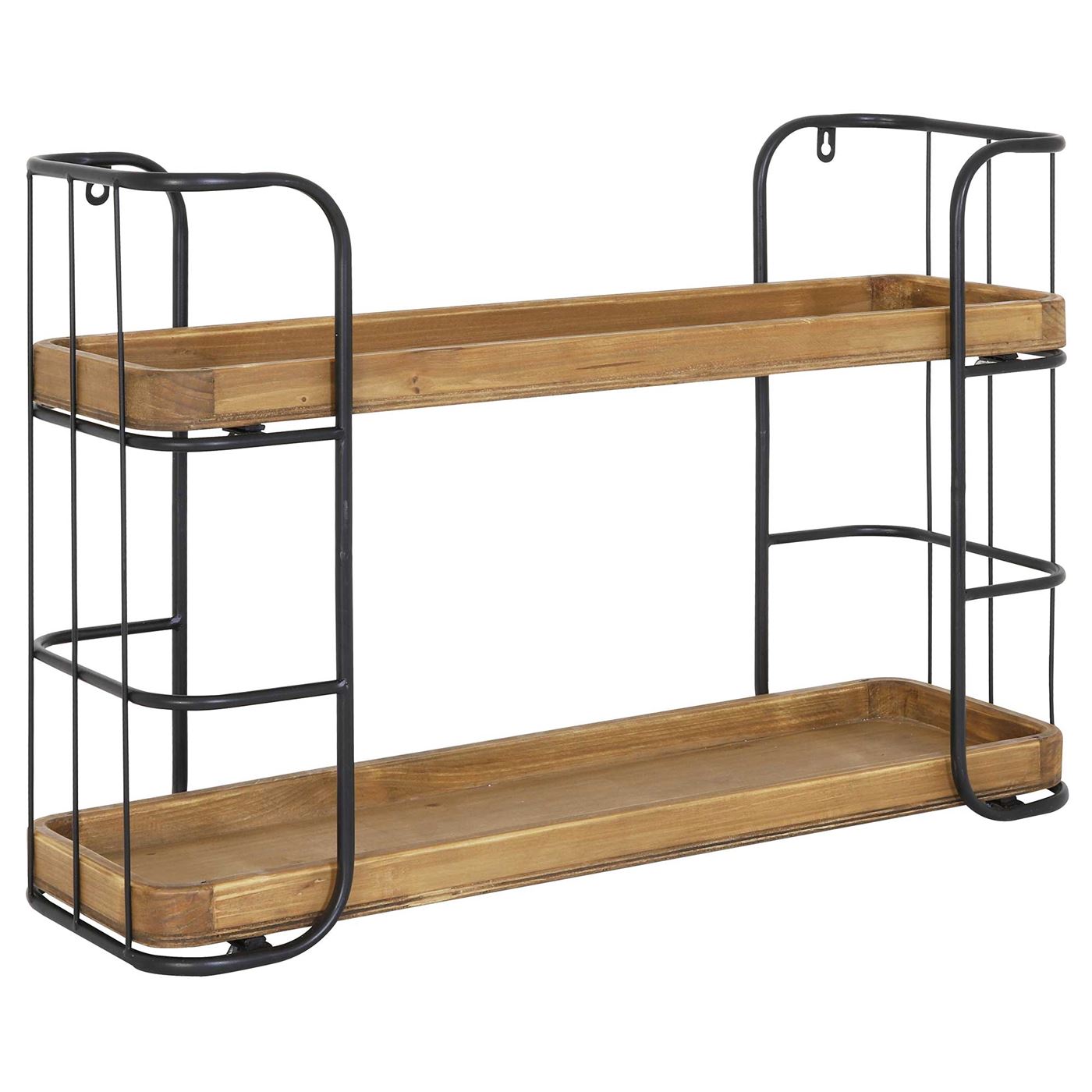 Two Tier Wood Shelf, Neutral | Barker & Stonehouse