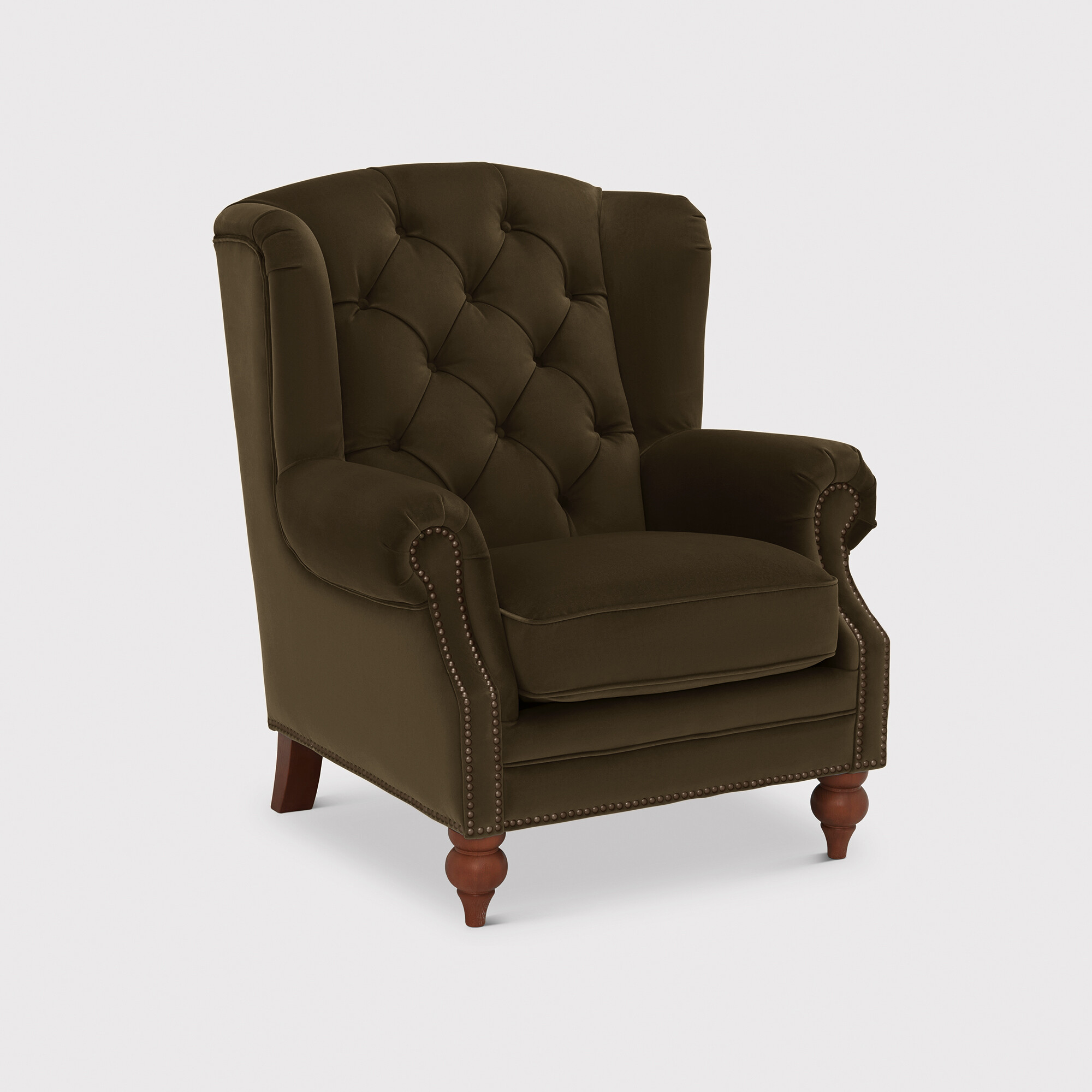 Ullswater Wing Chair, Green | Barker & Stonehouse
