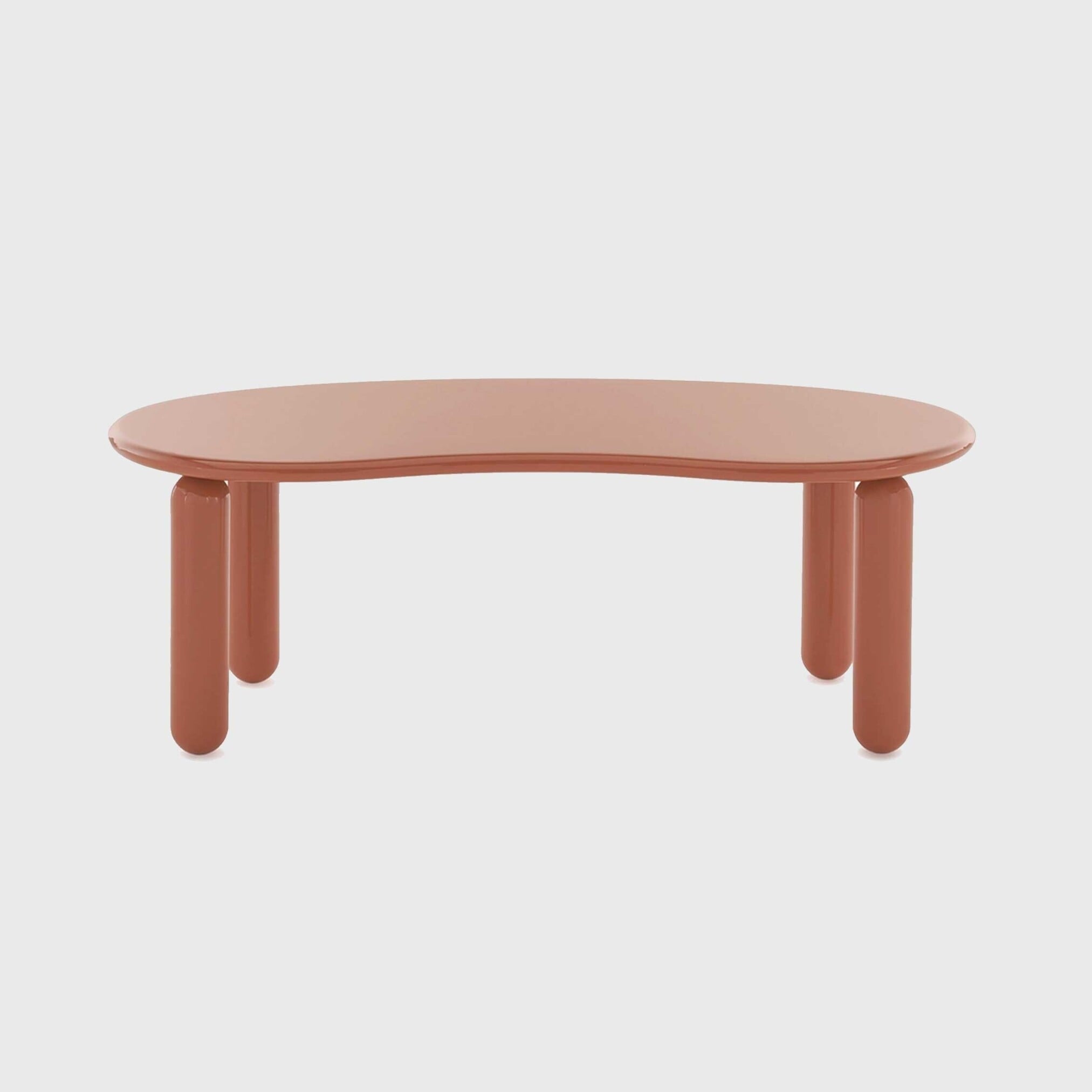 Kartell undique mas side table 119x59x44 orange in round wood