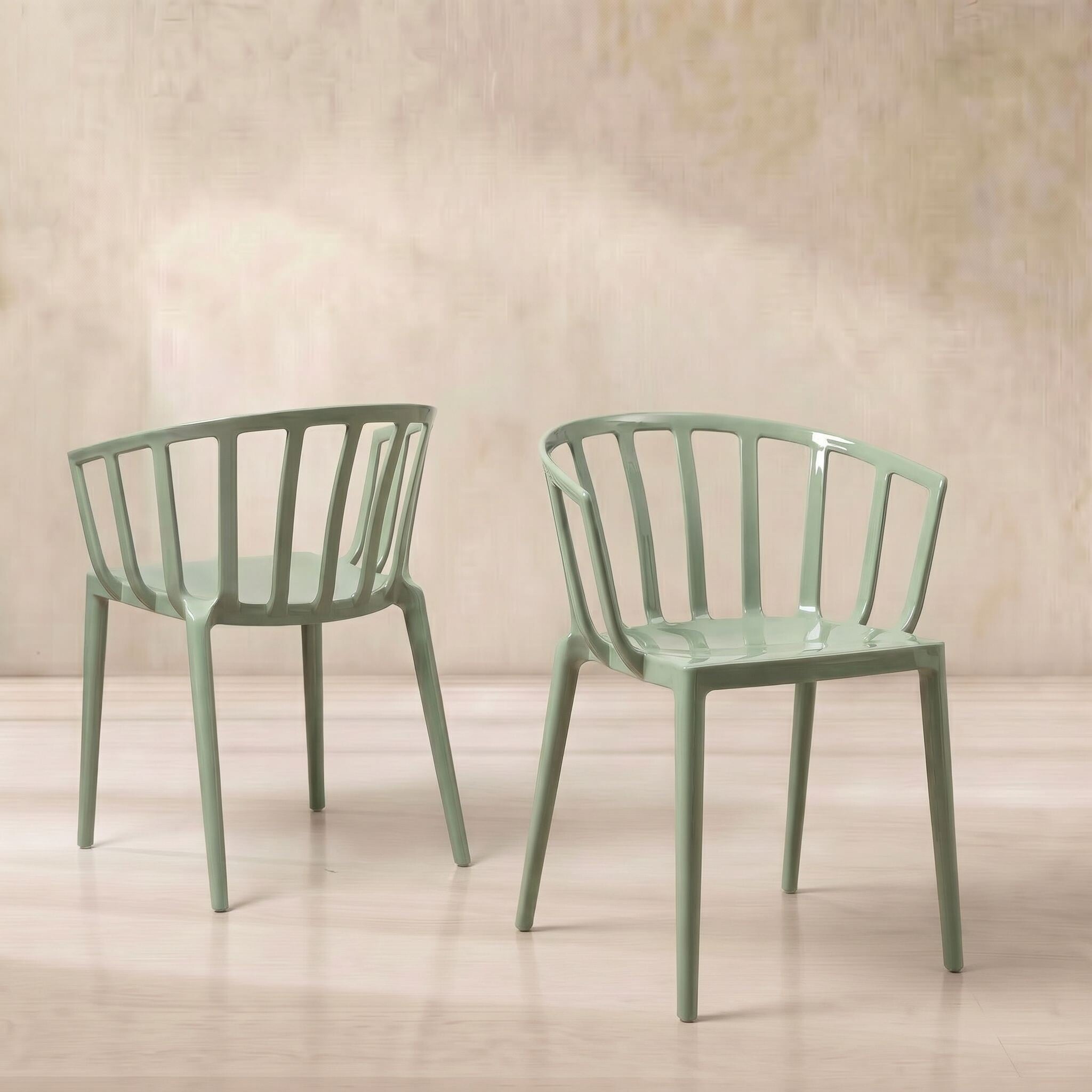 View Kartell venice dining chair in green plastic View Kartell venice dining chair in green plastic