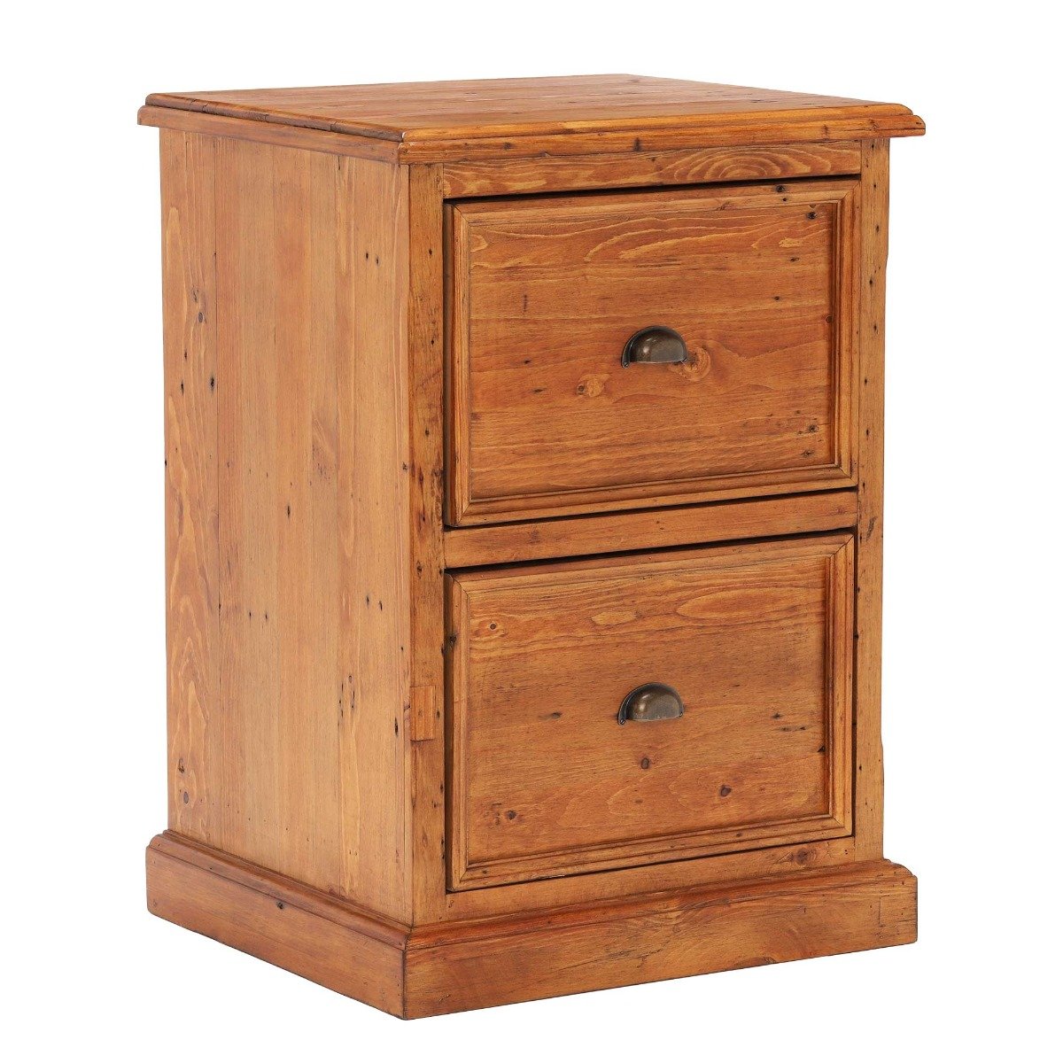 Villiers 2 Drawer Filing Cabinet, Brown | Barker & Stonehouse
