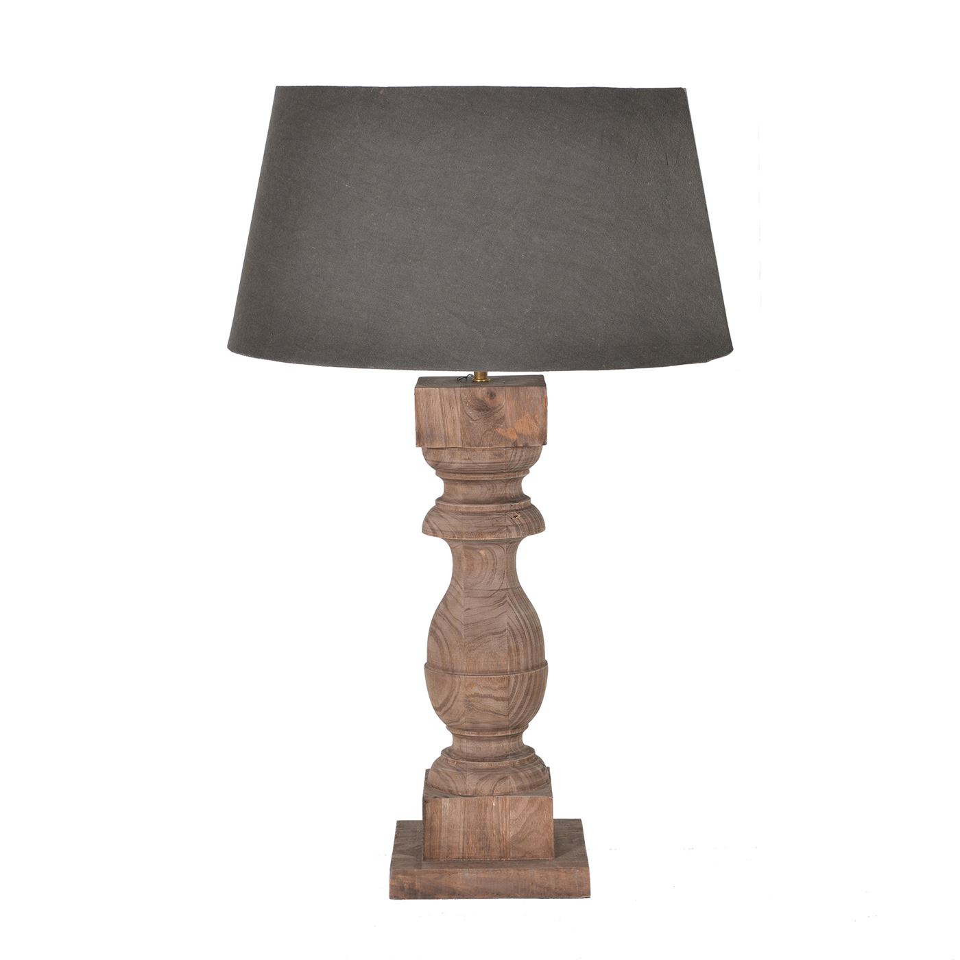 Weathered Wood Table Lamp, Neutral | Barker & Stonehouse