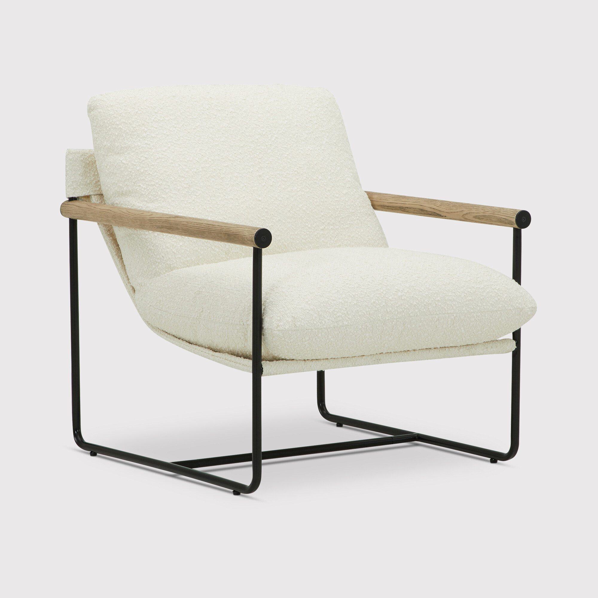 Whittaker Armchair, White Fabric | Barker & Stonehouse