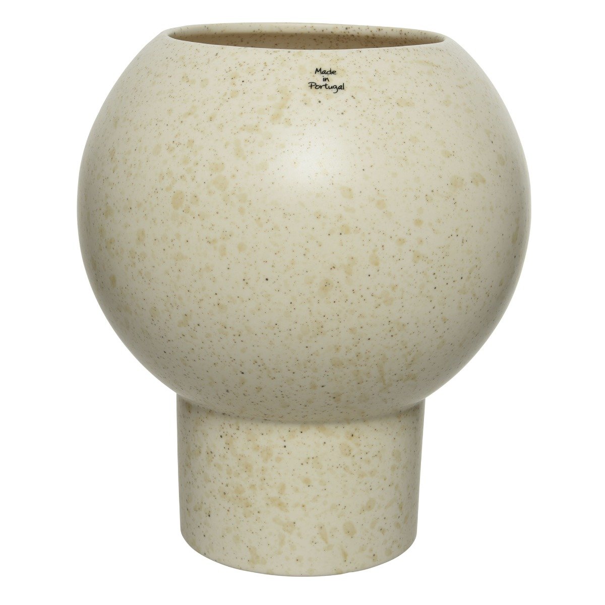 White Round Vase, Neutral | Barker & Stonehouse