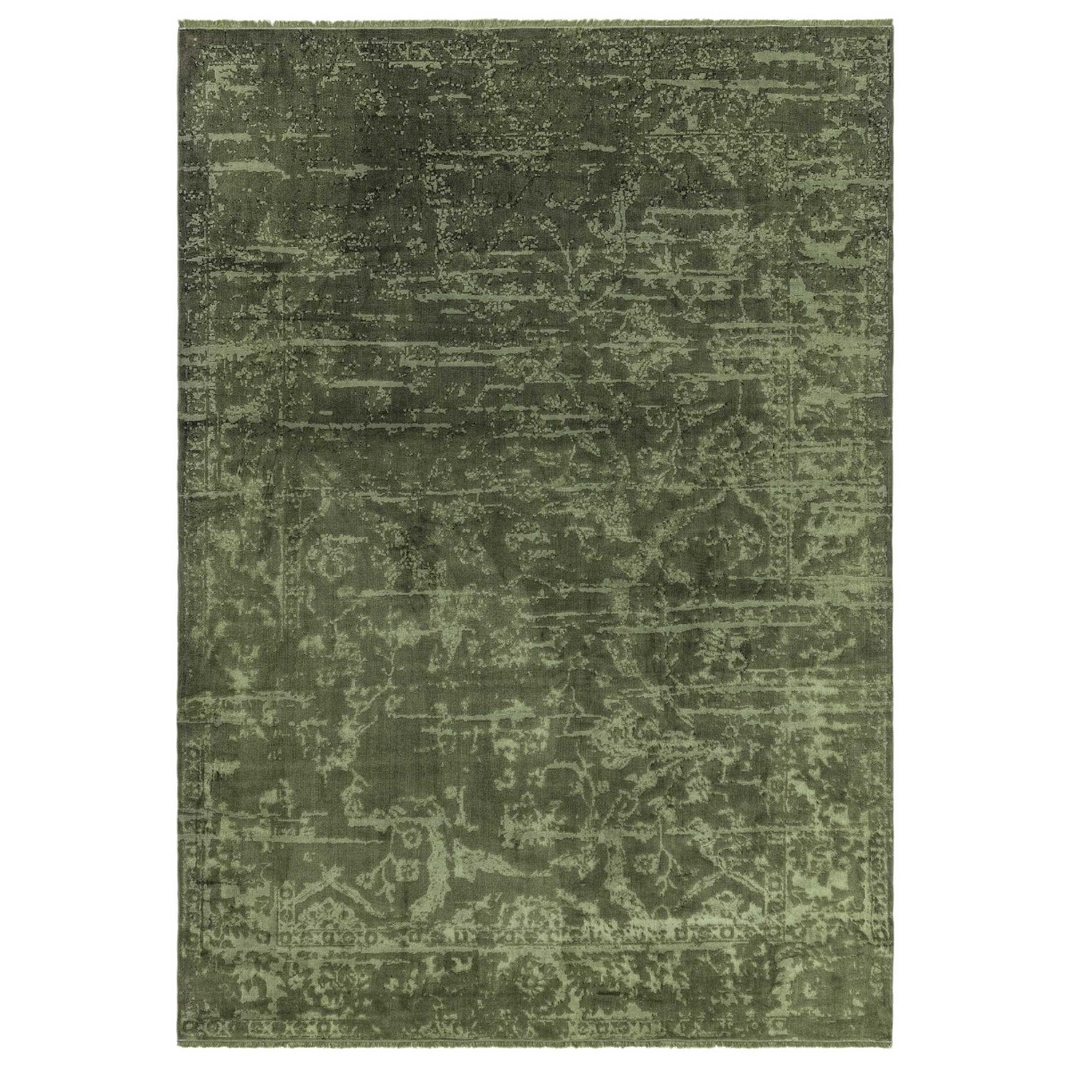 Zadana Green 120x180Cm Rug, Square Polyester | W120cm | Barker & Stonehouse