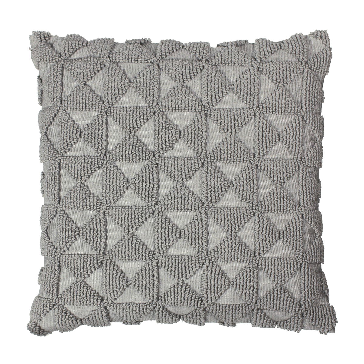 Zana Grey Cushion, Square Fabric | Barker & Stonehouse