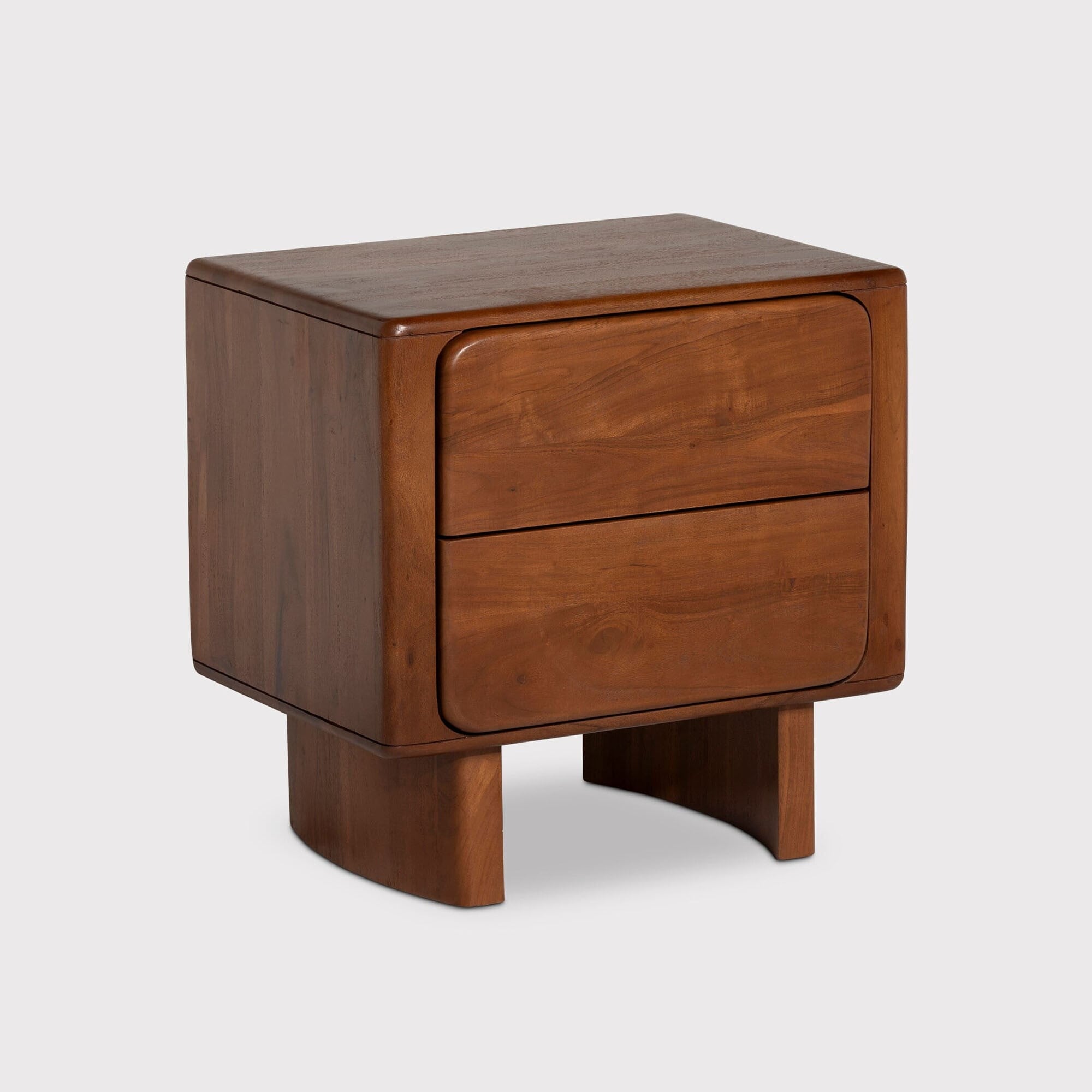Photo of zerina bedside 55x43x55cm table in acacia wood