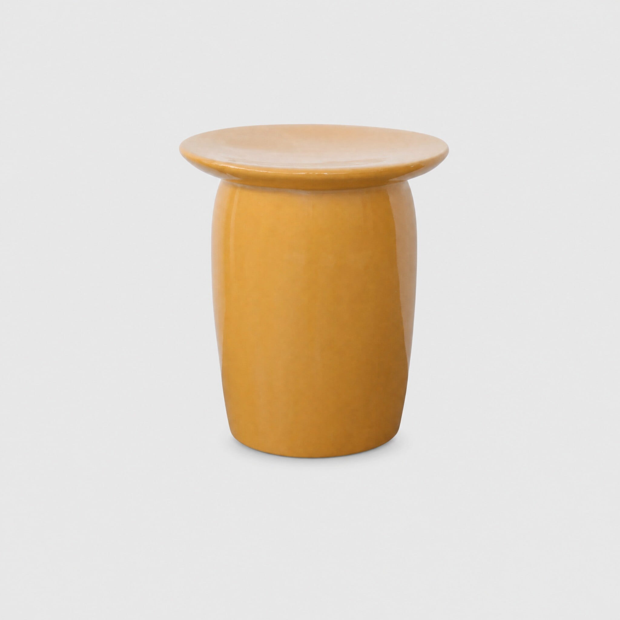 Zuma lamp table in round in yellow ceramic