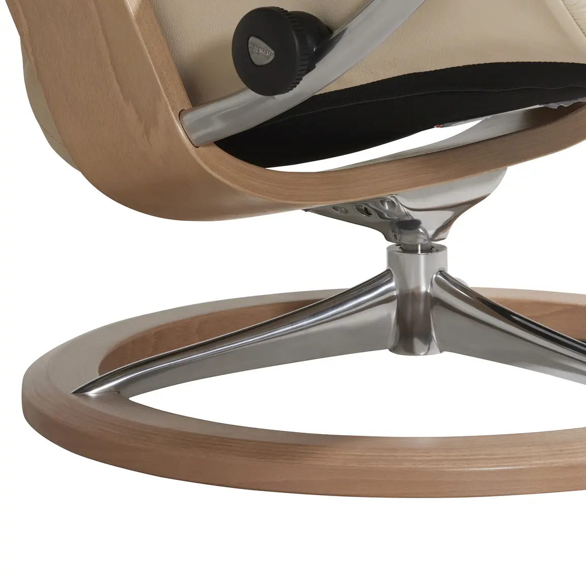 Stressless Consul Medium Signature Cream Batick Leather Recliner