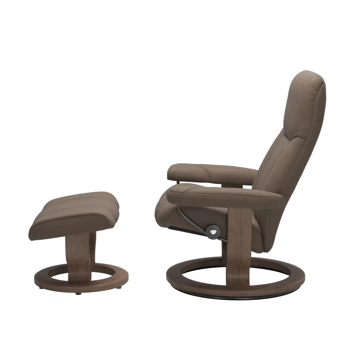 Stressless Consul Medium Classic Brown Batick Leather Recliner