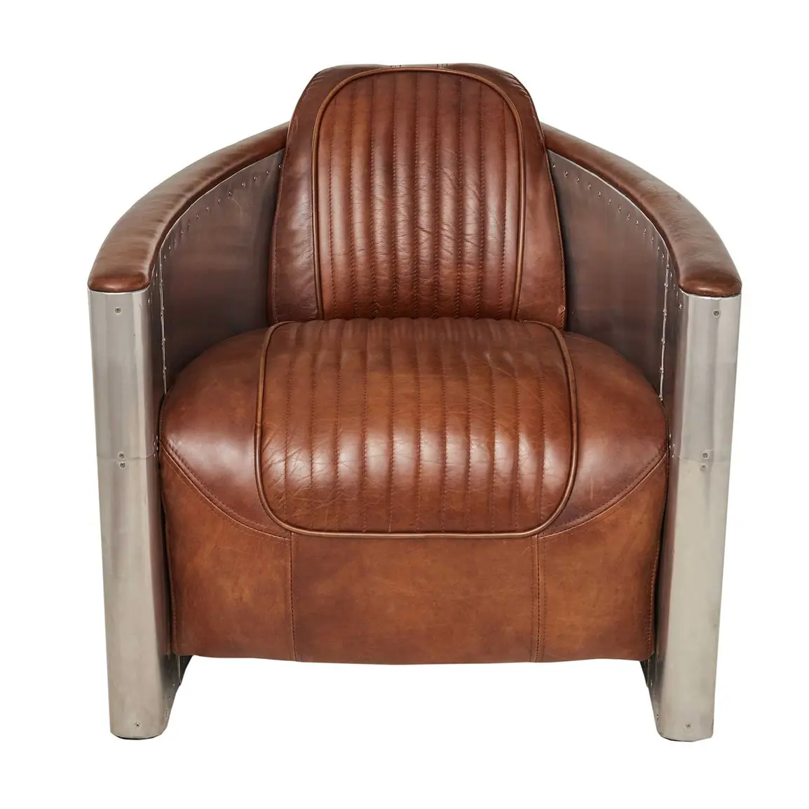 Timothy Oulton Aviator Tomcat Chair, Vintage Cigar and Spitfire