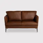 Acacia Leather Loveseat 2 Seater Sofa Barker Stonehouse