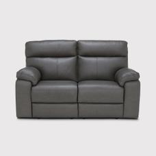 Paolo Blue Fabric Recliner 2 Seater Sofa Barker Stonehouse