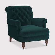 Green sitting deals chair