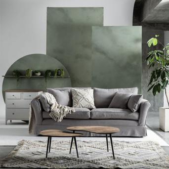 Grey sofa cream cushions cheap