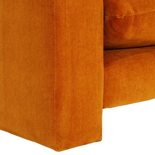 Orange store snuggle chair