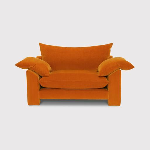 Orange sales snuggle chair