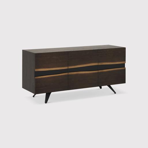 Vega rustic top accent cabinet
