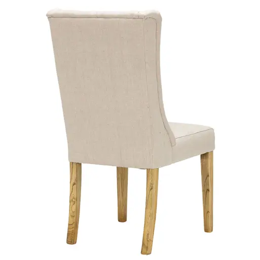 Cream high sales back dining chairs