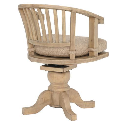 Rotating wooden chair top