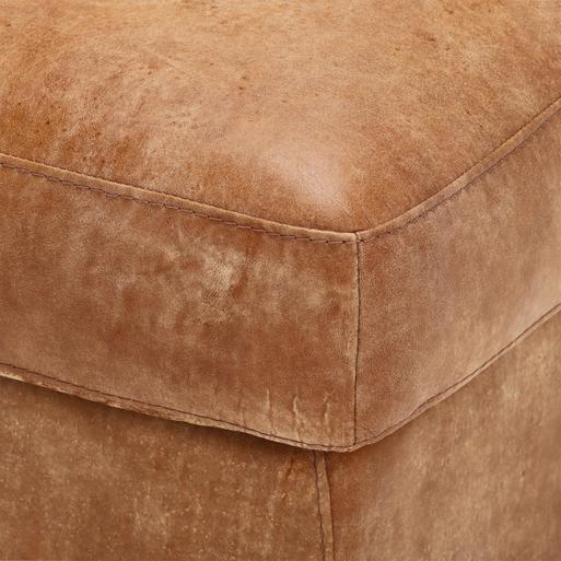 Brown clearance suede footstool