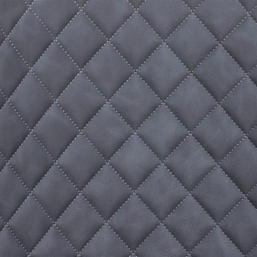 Rivington Grey Faux Leather Quilted Counter Stool Barker