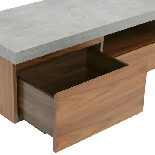 Concrete top tv sale unit