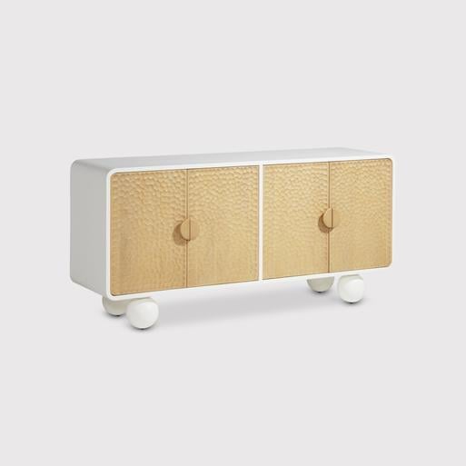 Kyoto Textured Mango Wood 4 Door Sideboard Barker Stonehouse