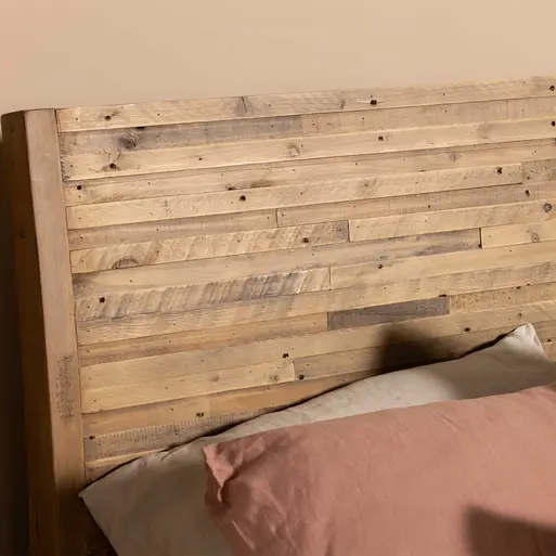 Charlie Reclaimed Wood Super King Low End Bed Frame Barker