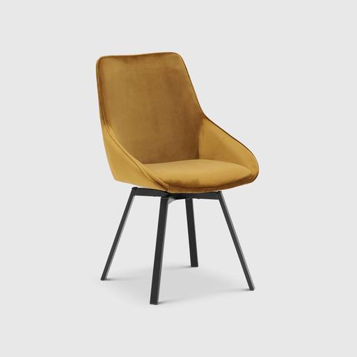 Yellow gold best sale dining chairs