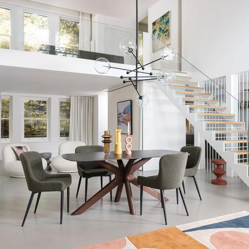 Allen Black Marble 180cm Dining Table Seats 4 6 Barker