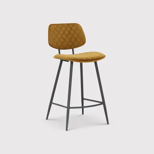 Archer Gold Velvet Bar Stool Barker Stonehouse