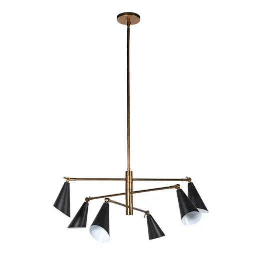 Large black cone pendant light sale