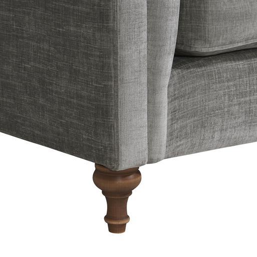 Charlton Fabric Button Back Chesterfield 3 Seater Sofa Kobe Mist