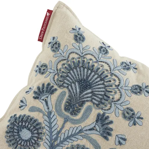 Drew embroidered pillow cover hotsell