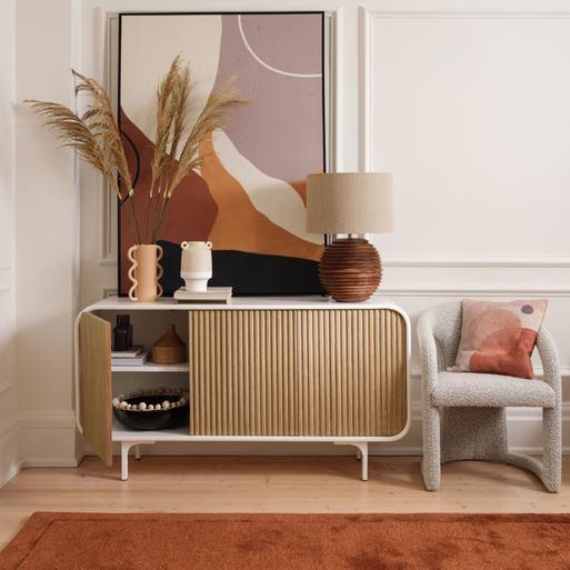 White 2025 cane credenza