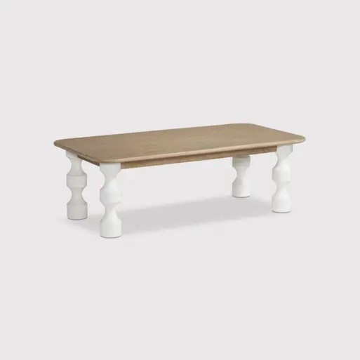 Turned leg top side table