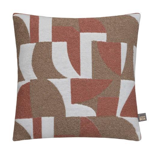 Rust and gray throw on sale pillows