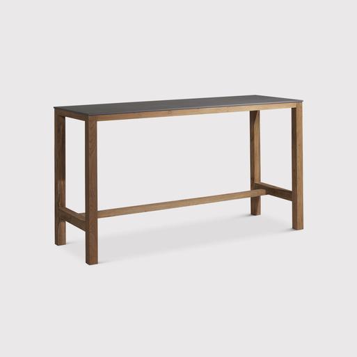 Thin bar shop table and stools