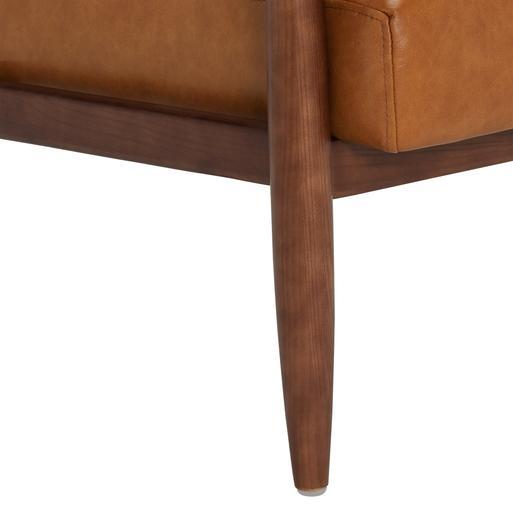 Camel brown store accent chair