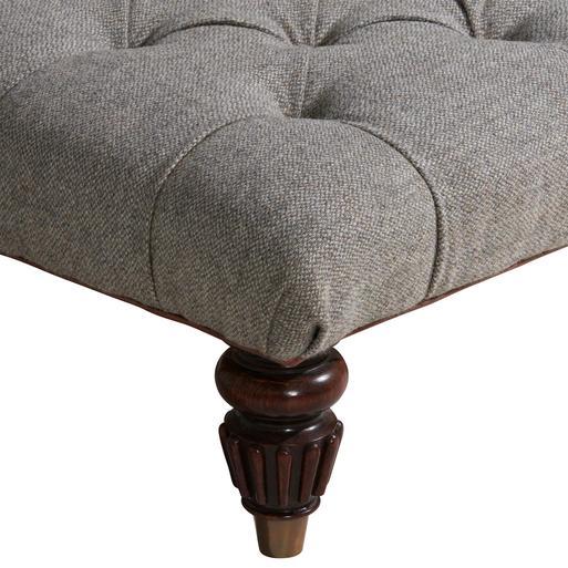 Tetrad Harris Tweed Bowmore Stool Heather Barker Stonehouse