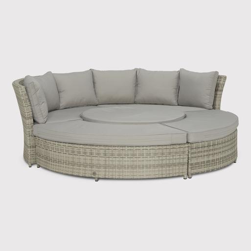 Round garden lounge set sale